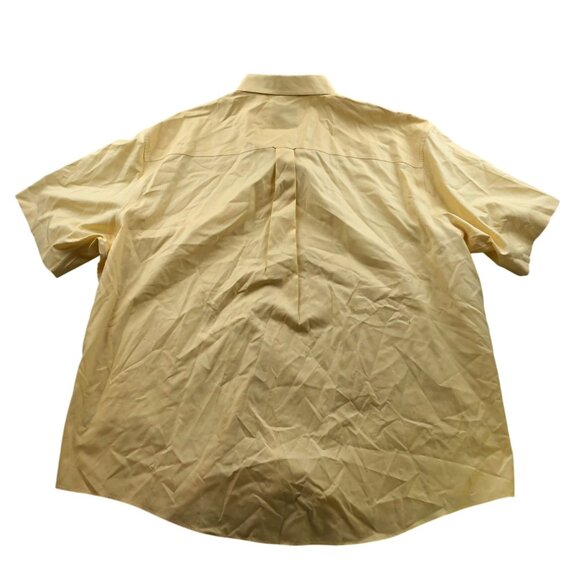 Vintage Cabela's Outfitter Series Men's Shirt 4XL Short Sleeve Button Up Yellow - Picture 2 of 9